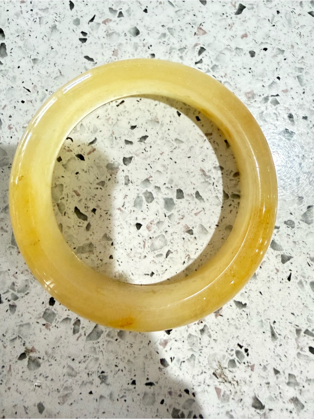 Natural Honey Yellow Huanglong Jade Bangle 59.1mm